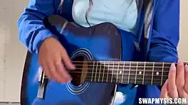 Teen stepsibs swap and fuck in raunchy orgy 😈