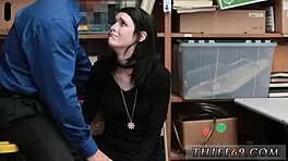 Teen emo in police uniform gets her pink pussy fucked hard in HD