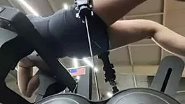 Training and Fucking in the Gym with Big Tits and Orgasm