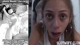 Read those nasty texts while I pound you doggystyle, I tell skinny blonde Candie Cross