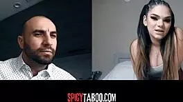 Horny Stepdaughter's Naughty Video Call with Stepdad