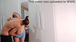 In the gym, a curvy latina brunette with a tight pussy engages in foreplay, her young body bareback with a big cock.