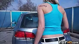 I spied on this hot teen getting fuckd in public, tracy anderson style.