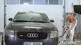 hungry guy pounds her wet pussy doggystyle