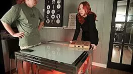 Redhead delivery girl stole my pizza, so I punished her! 🍕