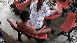 beautiful thai girl enjoys bedroom time with boyfriend's friend