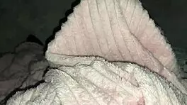 Stepdaughter sneaks under blanket for stepdad's intimate surprise. She blows and rides hard