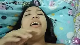 Hot brunette gets her big dick craving fulfilled