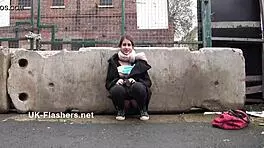 Indian teen 18+ Zarina Masood masturbates in public with young oriental babe flashing