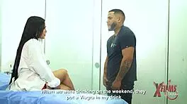  Damn, how's this peruvian guy with a huge dick banging the curvy urologist?