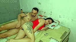 I get all horny with my half-brother's visits in this gay blowbang