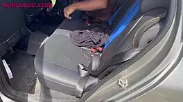 Tattooed brunette teen rides cock intensely in pool after friends