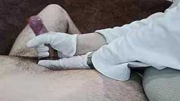 Hungarian Nurse in Gloves Aids Sperm Donation