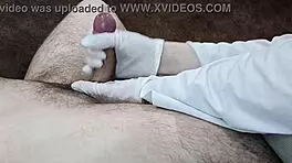 Hungarian Nurse in Gloves Aids Sperm Donation