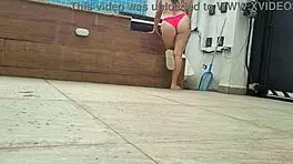Oh My God, Watch This Latina Wife Riding The Pool Boy's Huge Cock Uncensored!