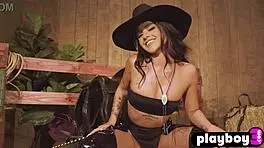 Ryan reid shows off her big ass in naked posing for playboy 😍