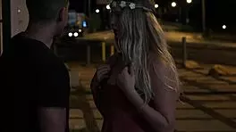 teen girl gets tied up for her first outdoor hardcore fuck