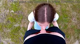 she wants throated outdoors and swallows cum