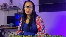 madrasta peituda quer engravidar e seduz o enteado para encher a buceta 😍