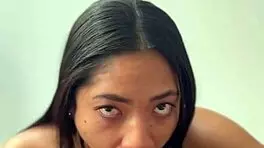 Teen gives POV blowjob to stepdad's BBC