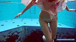 Wow! Martina the Hot Croatian Continues Her Steamy Bikini Show by the Pool