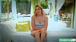 Teen Stuffs Dirty Panties Inside Vagina And Finger Fucks Big Pussy!