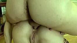 Pretty step sister gets banged hard in elegant living room setting