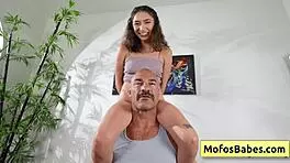 petite teen enjoys pussy pumping and deep licking with amber summer and charles dera