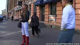 Lafee gets fucked doggystyle by pickuper