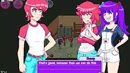 wow, step sis and friend threesome with bro 😏