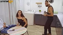 I fuck coworker while husband catches us