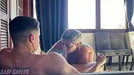 Wife in Lingerie Kisses and Gets Cuckolded by Personal Trainer in Fetish Video from Brazil's Top Company