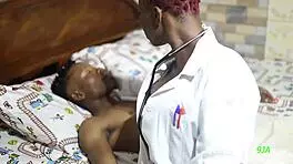 naughty nurse jessica ts bangs horny patient with her big cock