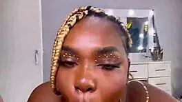 Rough USA Tattoo Babe Rides Cowgirl with Big Ass in POV Creampie