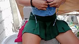 Pinay teen student hard fucked by construction workers with ball licking