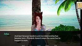 My new family episode features a homemade game with redhead and brunette teens.