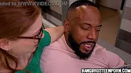 The stepdaughter wants to practice on a big dick, so she does