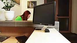 horny redhead stepsister gets fucked in shower