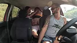 Ted Scores Hot Ride with Mari, Chell, and Candy Debby!