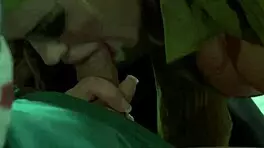 katwoman jennifer dark prowls into a prison cage for a 3way with ball licking and blowjob