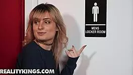 Evie christian sneaks into locker room for kai jaxon