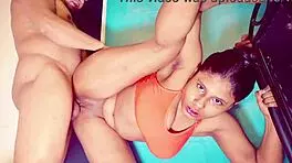 Emotional Threesome with Stepbrother Involving Intense Blowjob and Tight Pussy Action