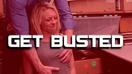 Horny officer teaches shoplifter teen 18+ hardcore in office 😏