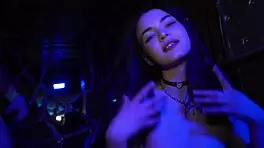 Cute Teen Taya Tutsi Strips Naked to Dance at Public Disco