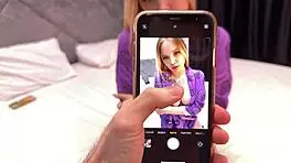 Yo, stepbro helped with nudes for my bf, ended with cum all over me!