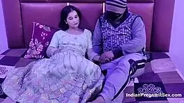 my indian wife and i had anniversary sex, she sucked my cock and i creampied her pussy to get her pregnant