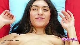 Stunning college student at casting call