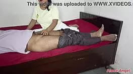 Stepsister Oil Massage on Dick After Fuck Innocent Brother