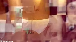 Blonde British 18-Year-Old Student Teased by Fucking Machine!