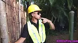 Petite Booty Teen With Small Tits Railed By Monster Cock Outdoors!